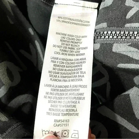 NWT Calvin Klein Perf Black Signature Zip Cotton Thong Snap Bodysuit Size M - Picture 10 of 13